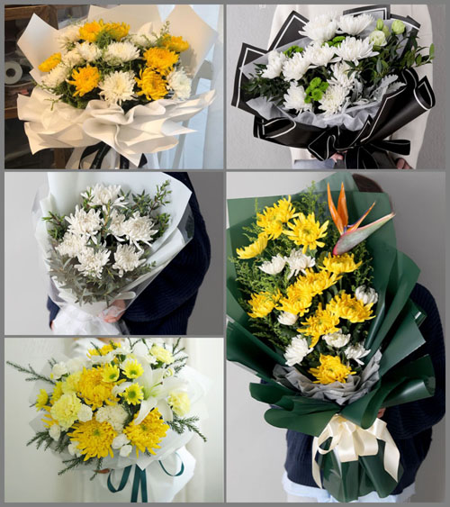 广东江门市江海区礼乐街道向前村白事花束代送